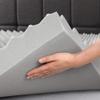 Best Price Mattress Mellow 4 Inch Egg Crate Memory Foam Mattress Topper with Infusion, Queen view 4