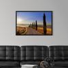 Surroundings, Pienza, Val d'Orcia, Black Float Frame Canvas Art, Countryside Artwork view 3