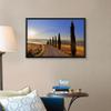Surroundings, Pienza, Val d'Orcia, Black Float Frame Canvas Art, Countryside Artwork view 4