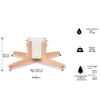 Tree Nest Christmas Tree Stand Base for 10ft Real Tree Sliver Christmas Tree Holder Stable for Xmas Decoration Rustic (White,Large) view 2
