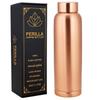 Perilla Home Pure Copper Water Bottle 34 Oz Leak Proof 100% Pure - Ayurvedic Copper Vessel - Drink More Water And Enjoy The Health Benefits Immediately - For Gym, Yoga Bottle - (Cleo) view 1