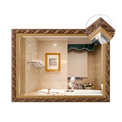 19.7inch x 27.6inch Retro Hanging Mirror - Wood Frame Glass Wall Decorative Mirror Rectangle Accent Mirror,Hanging in Vertical or Horizontal
