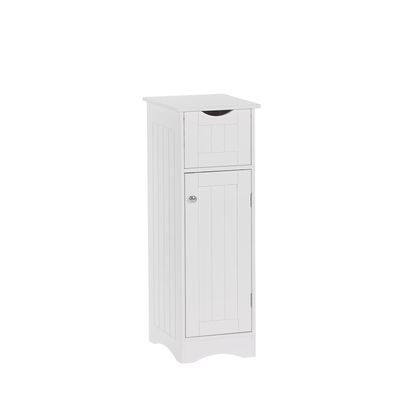 RiverRidge Ashland Slim Transitional Wood Cabinet with Drawer in White