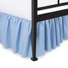 Dust Ruffled Bed Skirt with Split Corner 100% Microfiber Soft, Sheen & Wrinkle Free Bed Skirt Gathered Style Dust Ruffle Bed Skirt with 18" Drop Three Sided Coverage Bed Skirts (Light Blue-Queen) view 1