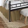 Dust Ruffled Bed Skirt with Split Corner 100% Microfiber Soft, Sheen & Wrinkle Free Bed Skirt Gathered Style Dust Ruffle Bed Skirt with 15" Drop Three Sided Coverage Bed Skirts (Taupe-Full) view 3