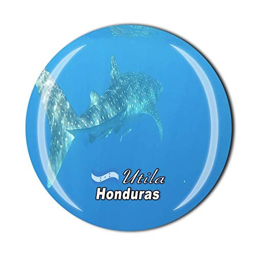 Utila Honduras 3D Refrigerator Fridge Magnet Crystal Glass Magnet Tourist Travel Souvenir Collection Gift Magnetic Sticker Home Kitchen Decoration