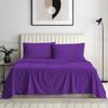 Rinku Linen Genuine 600 Thread Count Egyptian Quality Cotton 6-Pieces Sheet Set Fit Mattress Up to 9-12" Deep Pocket Full, Purple Stripe view 1