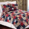 C&F Home Dalton Texas Lone Star Full/Queen Quilt 100% Cotton Lightweight Machine Washable Reversible Bedspread Coverlet Queen Blue view 2