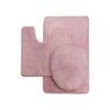 3 pc Solid Light Pink Bathroom Rug Set Bath Mats Bath Set Super Soft Anti Slip Soft Mats New view 1