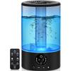Cool Mist Humidifier, Ultrasonic Humidifiers for Bedroom Baby, 3L Large Humidifier w/Remote Control, 7 Colors Night Light 6 Dimmer Adjustable Levels, Timer, Auto Shut-Off Room, Black view 1
