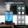 Cool Mist Humidifier, Ultrasonic Humidifiers for Bedroom Baby, 3L Large Humidifier w/Remote Control, 7 Colors Night Light 6 Dimmer Adjustable Levels, Timer, Auto Shut-Off Room, Black view 2