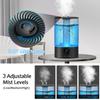 Cool Mist Humidifier, Ultrasonic Humidifiers for Bedroom Baby, 3L Large Humidifier w/Remote Control, 7 Colors Night Light 6 Dimmer Adjustable Levels, Timer, Auto Shut-Off Room, Black view 3