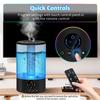 Cool Mist Humidifier, Ultrasonic Humidifiers for Bedroom Baby, 3L Large Humidifier w/Remote Control, 7 Colors Night Light 6 Dimmer Adjustable Levels, Timer, Auto Shut-Off Room, Black view 4