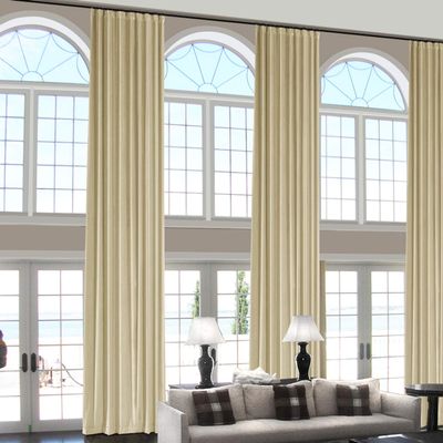 ChadMade 108" Long Velvet Curtains, 2 Panels 52Wx108L Cream, Rod Pocket Back Tab Hook Belt Flat Hooks Light Filtering Draperies for French Door Sliding Door, Leon Collection