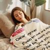 UFOORO Throw Blanket Gifts, Dad's Love Throw Blanket, Soft Fleece Gift for Daughter on Valentines Mother's Day Birthday, Heartfelt Present from Dad to Daughter, Best Gifts for Adult Daughters 55"X70" view 2