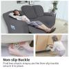 Easy-Going 6 Pieces Recliner Loveseat Stretch Sofa Slipcover Sofa Cover Furniture Protector Couch Soft with Elastic Bottom Kids, Spandex Jacquard Fabric Small Checks Gray view 3