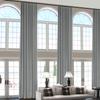 ChadMade 108 Inches Long Velvet Curtains, 2 Panels 52Wx108L Grey, Rod Pocket Back Tab Hook Belt Flat Hooks Light Filtering Draperies for Traverse Rod, Leon Collection view 1