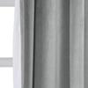 ChadMade 108 Inches Long Velvet Curtains, 2 Panels 52Wx108L Grey, Rod Pocket Back Tab Hook Belt Flat Hooks Light Filtering Draperies for Traverse Rod, Leon Collection view 2