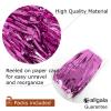 allgala Fuchsia Tinsel Table Skirt 2-Pack 29x108 Inch Metallic Foil Fringe Table Skirts for Party Event, Parade Float, Party Decoraton view 2