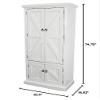 American Heartland Rustic Double Door Pantry, Bright White view 2
