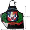 DUQIAO Dominican Republic Flag Men's Apron Adjustable Waterproof Grilling Aprons Unisex Kitchen Apron view 4