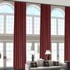 ChadMade 108 Inches Long Velvet Curtains, 2 Panels 52Wx108L Burgundy, Rod Pocket Back Tab Hook Belt Flat Hooks Light Filtering Draperies for Traverse Rod, Leon Collection view 1