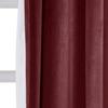 ChadMade 108 Inches Long Velvet Curtains, 2 Panels 52Wx108L Burgundy, Rod Pocket Back Tab Hook Belt Flat Hooks Light Filtering Draperies for Traverse Rod, Leon Collection view 2