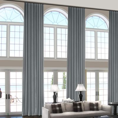 ChadMade 108 Inches Long Velvet Curtains, 2 Panels 52Wx108L Natural Grey, Rod Pocket Back Tab Hook Belt Flat Hooks Light Filtering Draperies for Traverse Rod, Leon Collection
