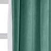 ChadMade 108 Inches Long Velvet Curtains, 2 Panels 52Wx108L Teal, Rod Pocket Back Tab Hook Belt Flat Hooks Thermal Insulated Lined Draperies for Traverse Rod, Leon Collection view 2