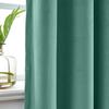 ChadMade 108 Inches Long Velvet Curtains, 2 Panels 52Wx108L Teal, Rod Pocket Back Tab Hook Belt Flat Hooks Thermal Insulated Lined Draperies for Traverse Rod, Leon Collection view 3