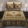 Donna Sharp King Polyester Bedding Set - 3 Piece - Antique Pine Lodge Quilt Set with King Quilt and Two King Pillow Shams - Machine Washable view 4
