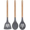 Bergner Pressed Aluminium 2 Piece Frying Pan Set (8 Inch) and 3 Piece Silicone Kitchen Utensil Set view 3