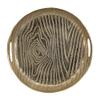 A&B Home Aluminum Decorative Timber Tray D13x2 view 4