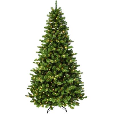 Pre-Lit Medium Vermont Spruce Artificial Christmas Tree - 7.5 - Clear Lights
