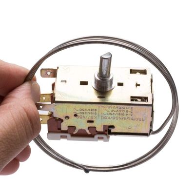 2 pins refrigerator thermostat 250V 50/60HZ freezer temperature controller switch 2 feet -28C fridge replacement parts
