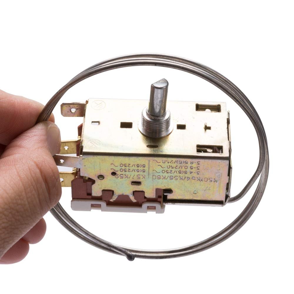 2 pins refrigerator thermostat 250V 50/60HZ freezer temperature controller switch 2 feet -28C fridge replacement parts