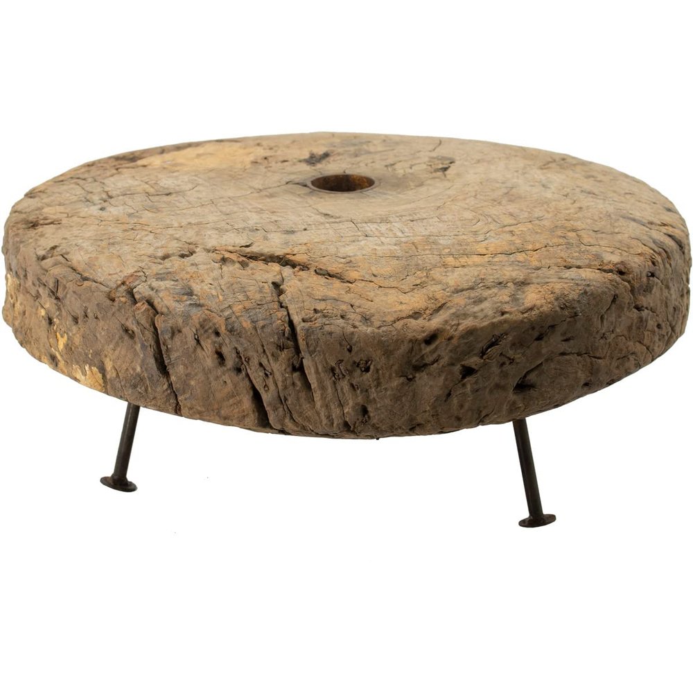 18 x 18 x 11 Decorative Antique Cart Wheel on Tripod