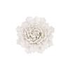 A and B Home 7.3" H Cream Ceramic Indoor Handmade 3D Flower Wall Decor, Wall Art Sculpture for Home Office Living Room Hallway Kitchen view 1
