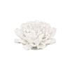 A and B Home 7.3" H Cream Ceramic Indoor Handmade 3D Flower Wall Decor, Wall Art Sculpture for Home Office Living Room Hallway Kitchen view 3