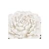 A and B Home 7.3" H Cream Ceramic Indoor Handmade 3D Flower Wall Decor, Wall Art Sculpture for Home Office Living Room Hallway Kitchen view 4