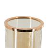A and B Home 18.7 in H Gold/White Glass/Aluminum Vase with Marble Base - Small, Home Accent Dcor view 3