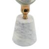 A and B Home 18.7 in H Gold/White Glass/Aluminum Vase with Marble Base - Small, Home Accent Dcor view 4