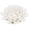 A and B Home 9.3" H Cream Ceramic Indoor Handmade 3D Flower Wall Decor, Wall Art Sculpture for Home Office Living Room Hallway Kitchen view 2