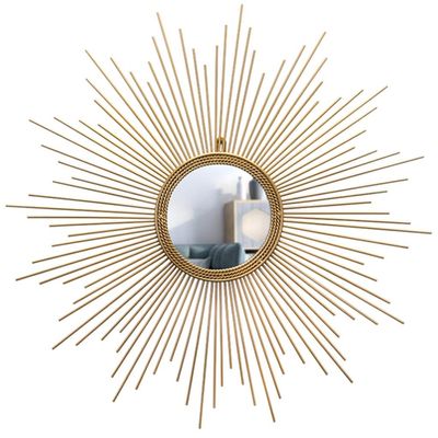 ZYCSKTL Wall Sculptures Wall Creative,Hallway Wrought Iron Sunglasses Wall Decoration, Light Luxury Hanging Decoration On The Background Wall of The Living Room (Color : Gold, Size : 100 * 100cm)