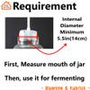 Balwoo - Press Plate - Principle of Fermentation Weight, Useful for Lots of Pickled Foods for Bucket Crock Batches Need Container Mouth Minimum Internal Diameter 14cm(5.5in) or More (Round White) view 2