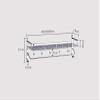 Kitchen Shelf Stainless Steel Seasonings Kitchen Supplies Shelves Single Layer Wall Mount Multifunction Kitchen Finishing Rack (Size : 50 * 14 * 17cm) view 2