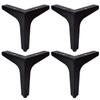 5 inch Metal Furniture Legs, Btowin 4Pcs Modern Triangle Diamond Furniture Feet for Cabinet Sofa TV Stand Bookcase view 1