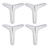 4 inch Metal Furniture Legs, Btowin 4Pcs Modern Triangle Diamond Furniture Feet for Cabinet Sofa TV Stand Bookcase view 1