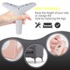4 inch Metal Furniture Legs, Btowin 4Pcs Modern Triangle Diamond Furniture Feet for Cabinet Sofa TV Stand Bookcase view 4