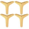 6 inch Metal Furniture Legs, Btowin 4Pcs Modern Triangle Diamond Furniture Feet for Cabinet Sofa TV Stand Bookcase view 1